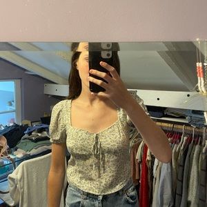 American Eagle Floral Blouse